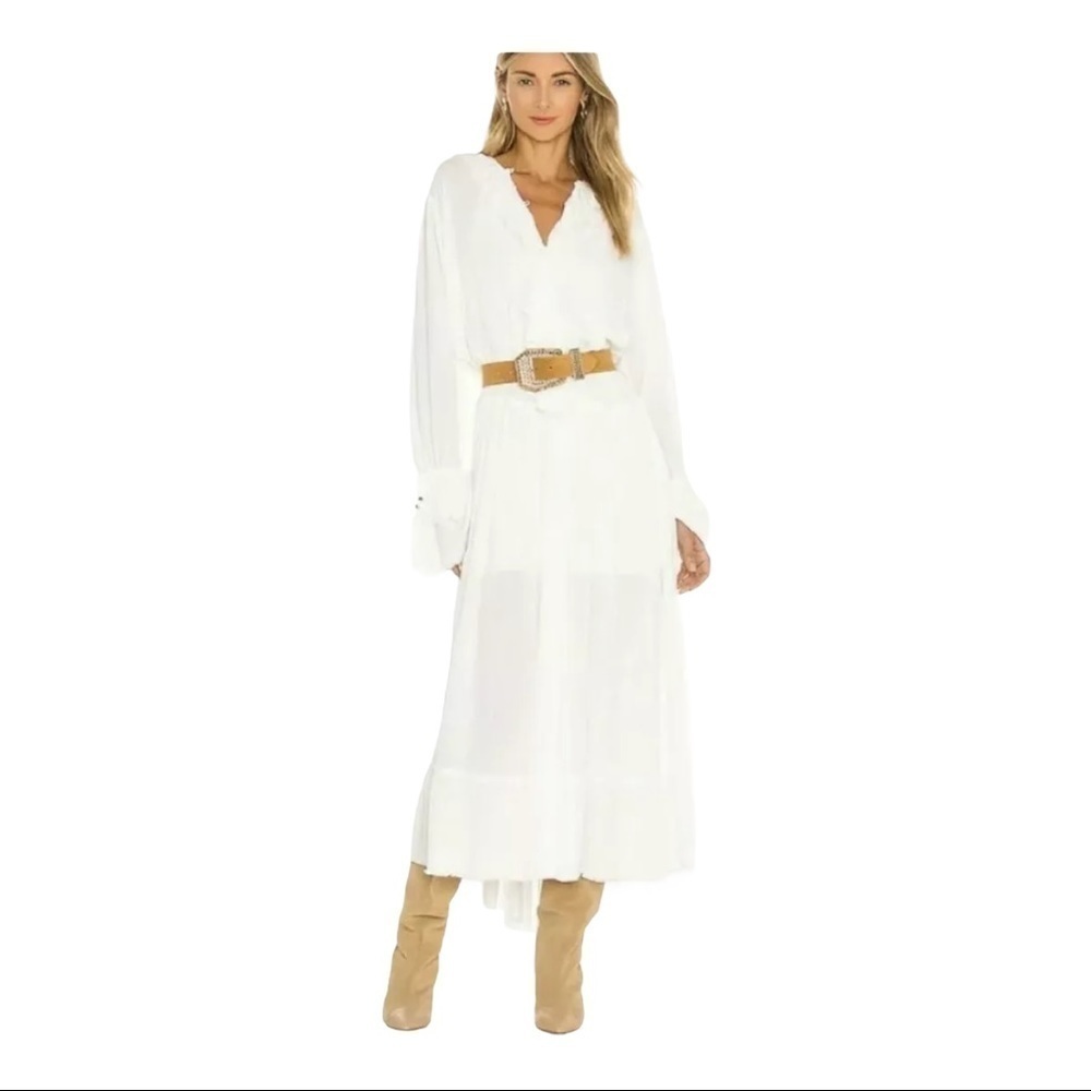 Free People Bohemian Ruffle Sweet Darlin Maxi Dress‎